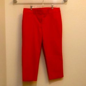 Ann Taylor Loft Red Marisa Fit Riviera Pant Sz12